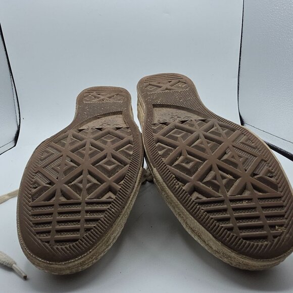 Converse All Star Zebra Stripe Womens Size 8.5 High Top Sneakers Gold Eyelets - Picture 11 of 13